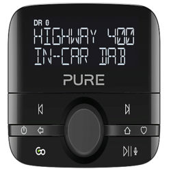 Pure Highway In-Car DAB+ Radio and Audio Adapter with Bluetooth, Black